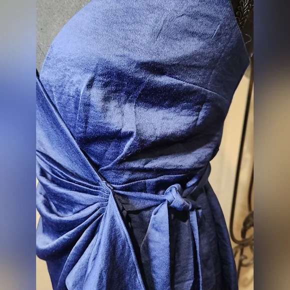 Angel Biba Navy Wrap Mini Dress. NWT, Size XS - Picture 3 of 7